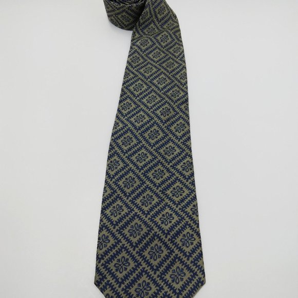 Vintage Sir Cabot Men's Neck Tie Tan‎ & Blue 55"L x 3.5" W - Picture 1 of 8
